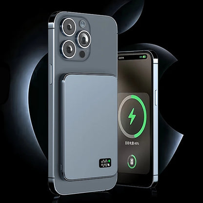 10000Mah Ultra Thin Power Bank for Magsafe,Magnetic Wireless Fast Charging Macsafe Portable Battery for Iphone Xiaomi Samsung
